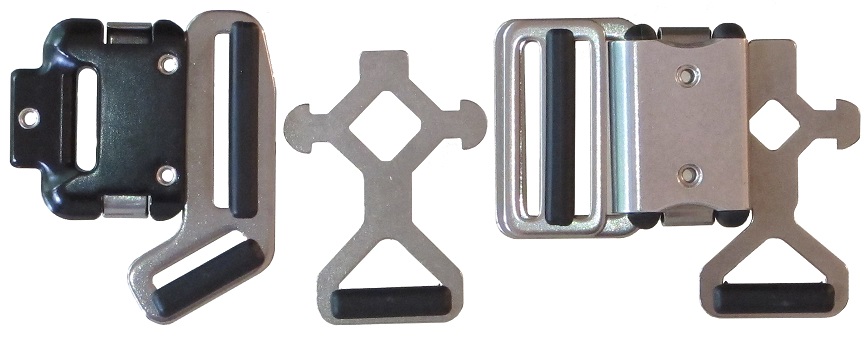 Click-Lock und T-Lock mit verschiedenen Brustgurt-Streckern
