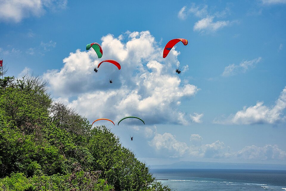 Soaring an der Küste