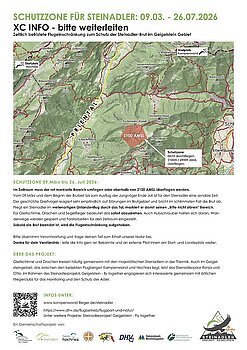 Plakat Adlerschutzzone Priental