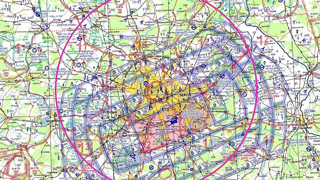 EDR Humboldt Icao Karte