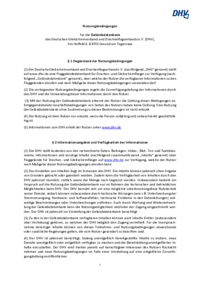 Nutzungsbedingungen Fluggeländedatenbank
