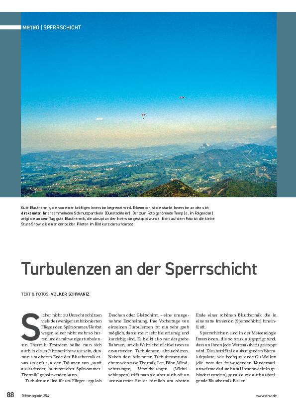 Turbulenzen an der Sperrschicht