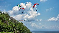 Soaring an der Küste