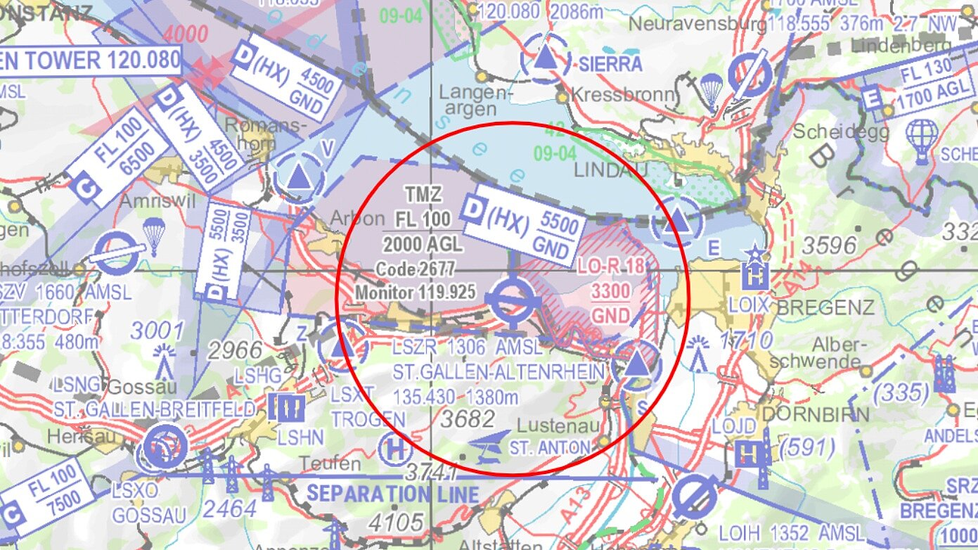 EDR Altenrhein ICAOKarte