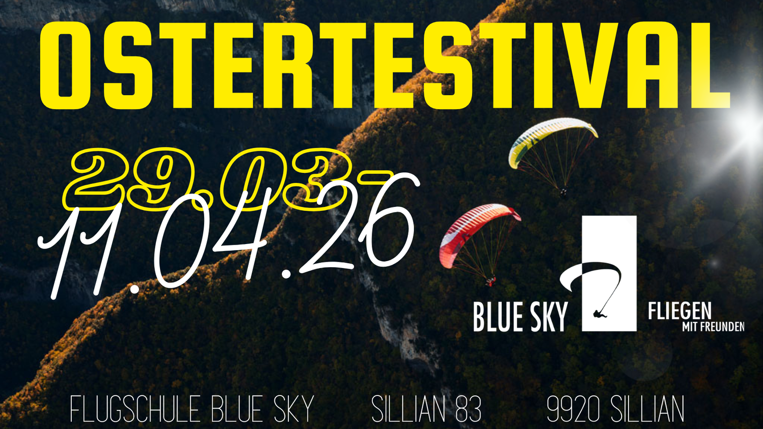 Flyer Ostertestival BlueSky